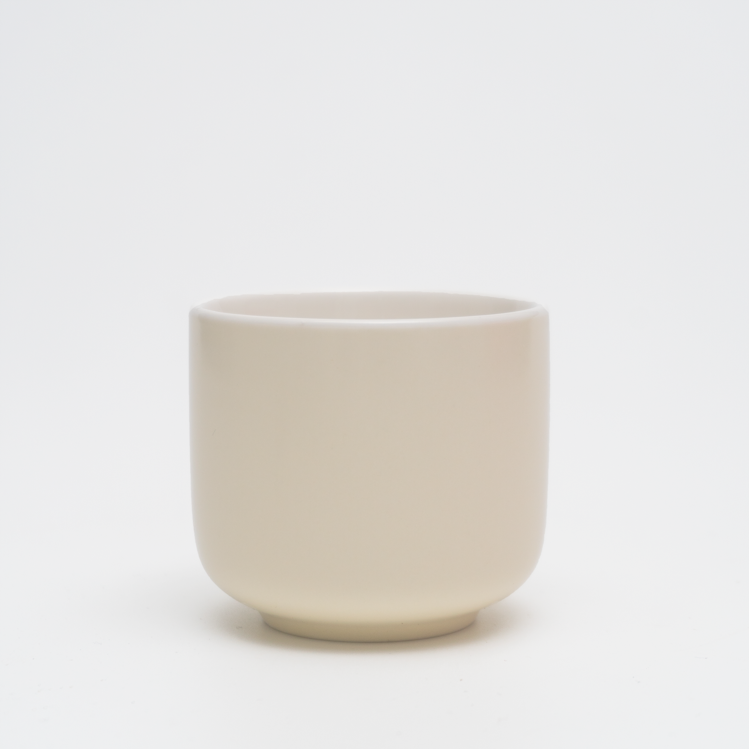 White porcelain ceramic small teacup