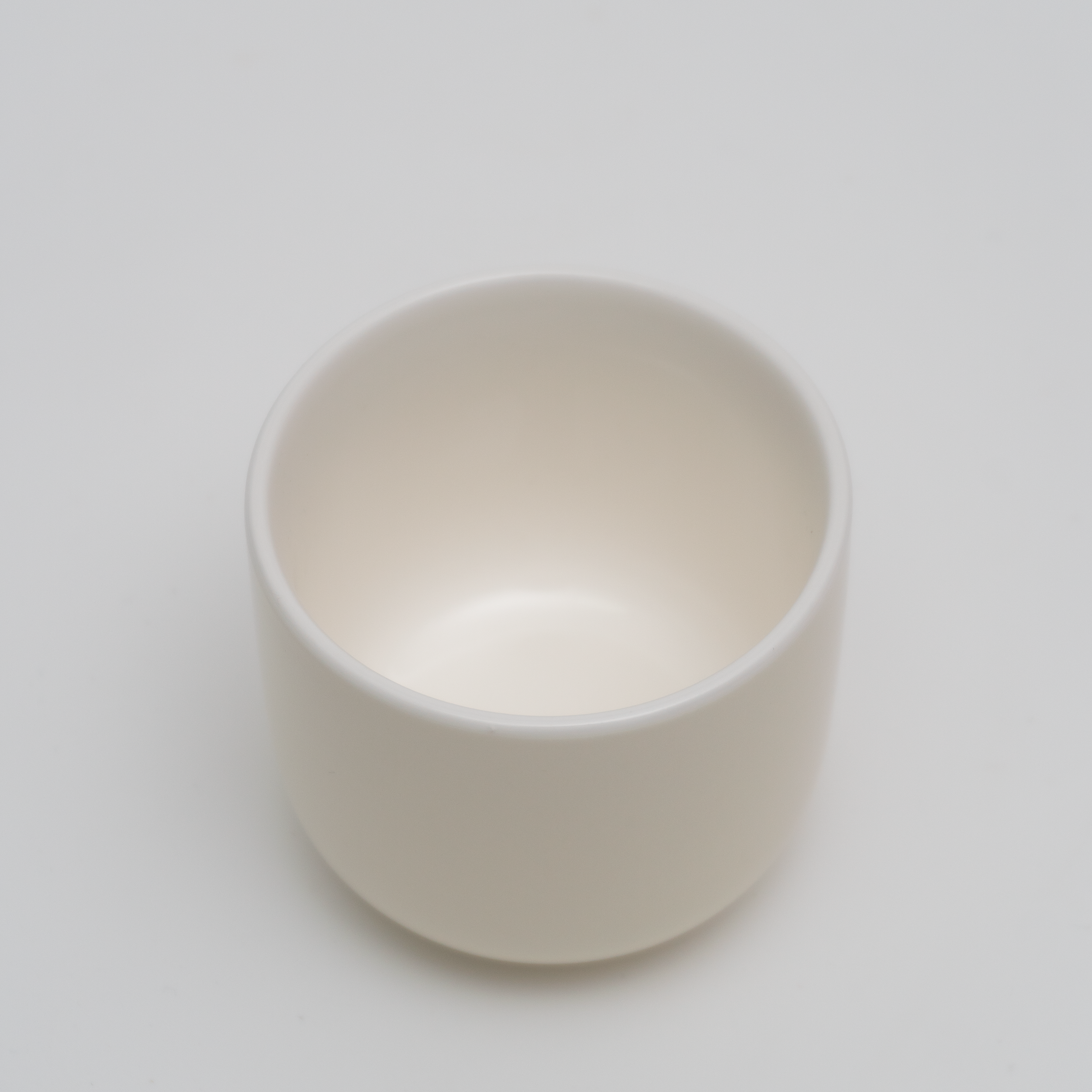 White porcelain ceramic small teacup